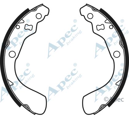 APEC BRAKING Комплект тормозных колодок SHU654